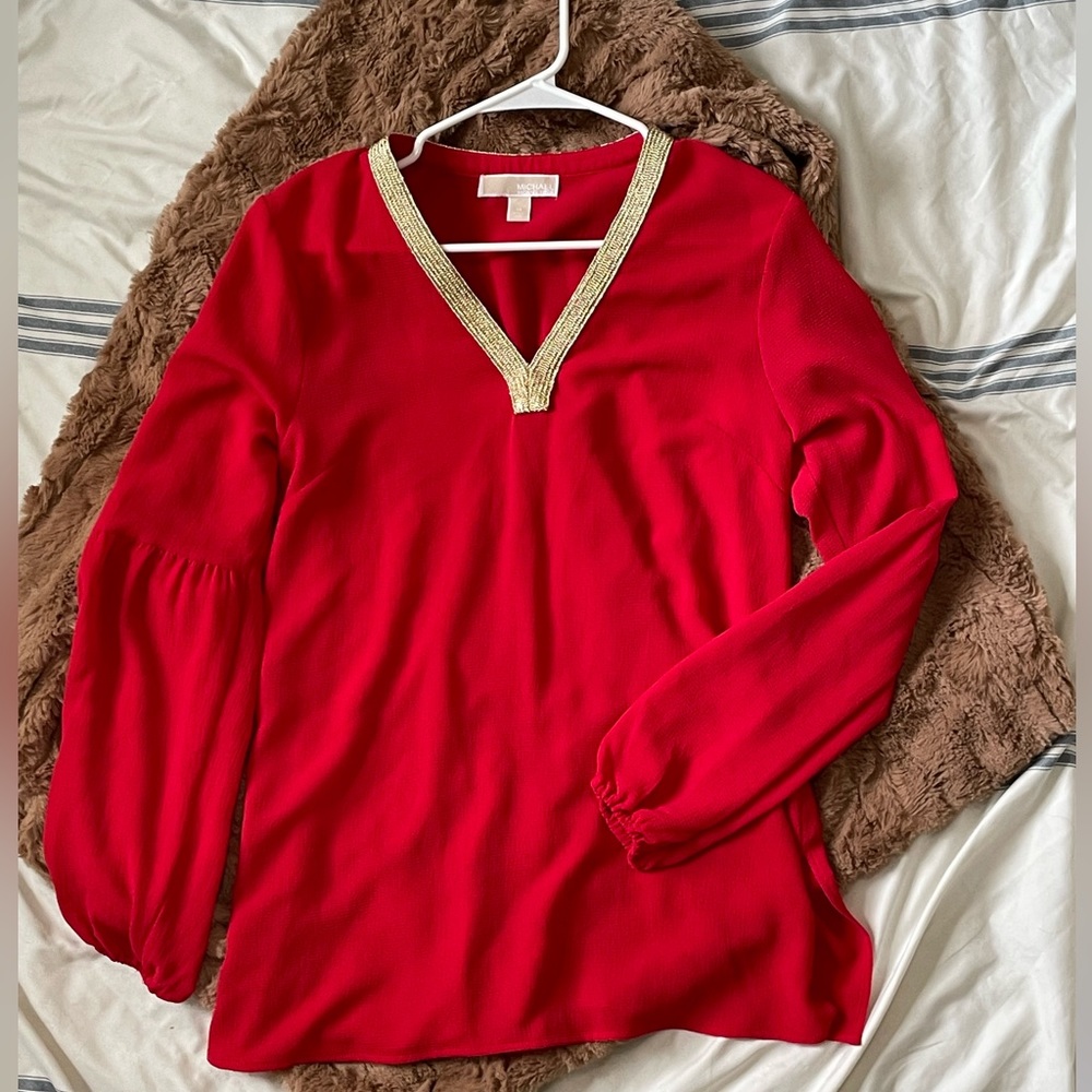 MICHAEL Michael Kors • Red Blouse